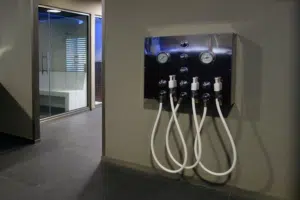 Cuadro de mandos de la Ducha escocesa a 3 mangueras con aromaterapia