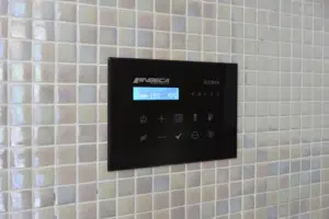 Panel Ecotouch para baño turco o hammam de color negro