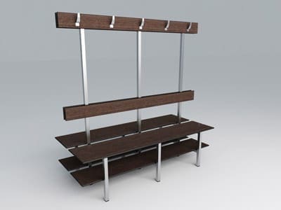 Inbeca changing room and lockers benches