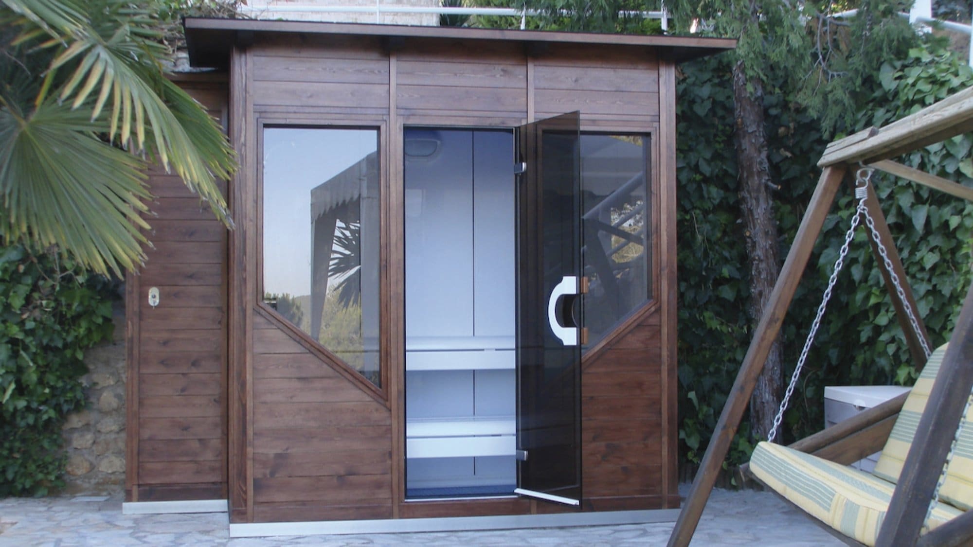 Outdoor Hammam, roof with one slope