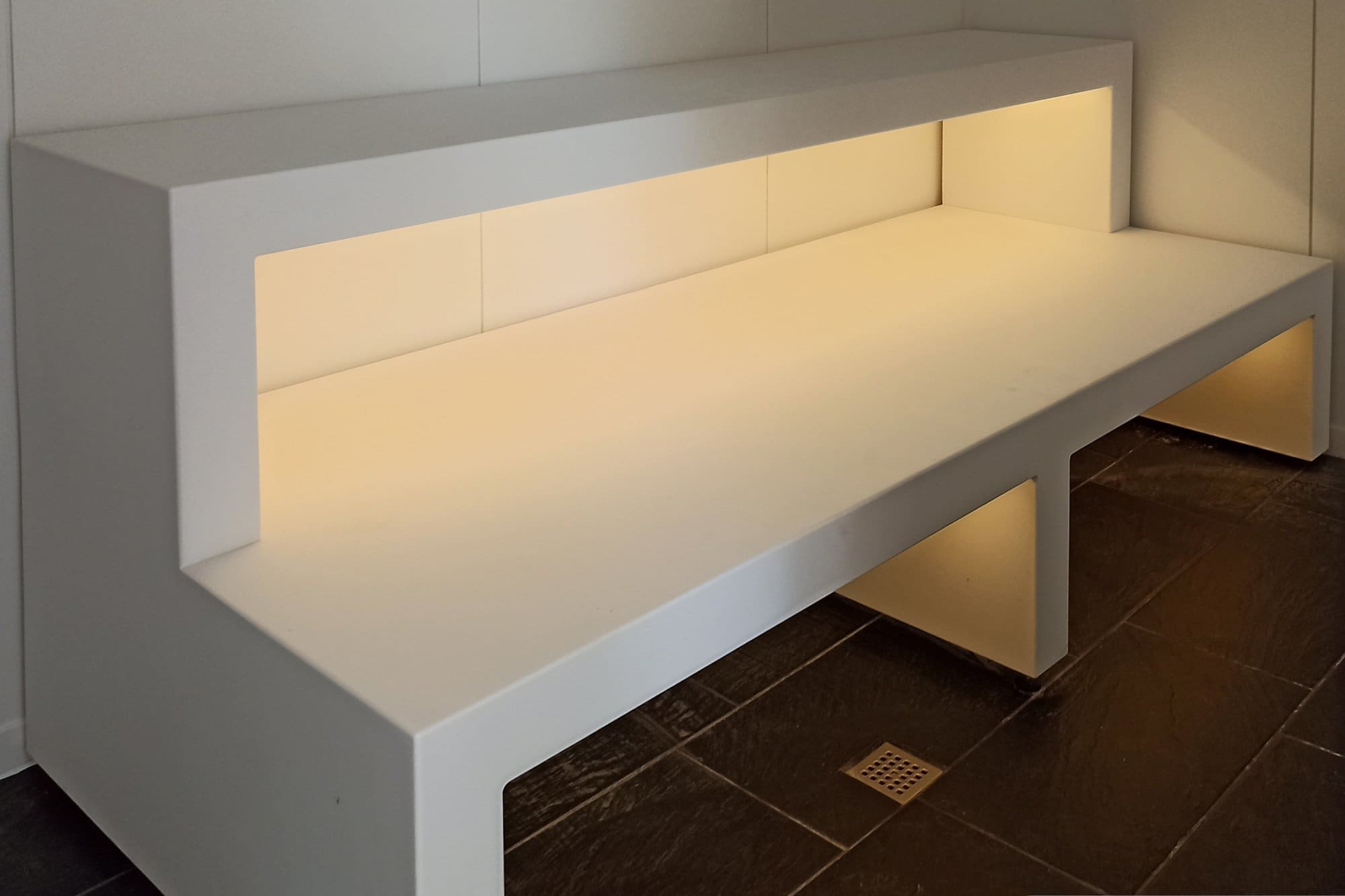 Baño turco o hammam solid surface