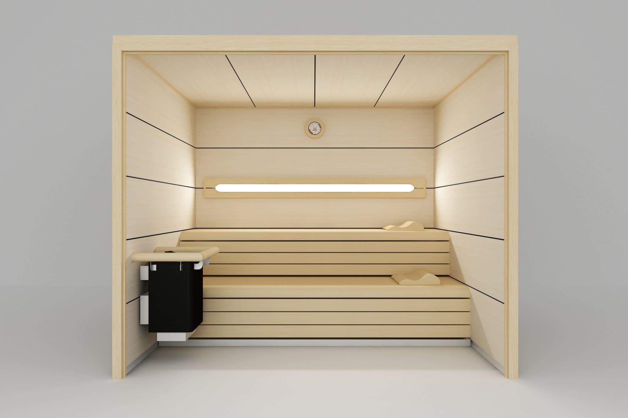 Geneve Sauna in spruce wood