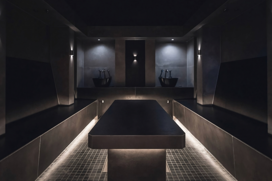 Hamma cabins or Turkish baths