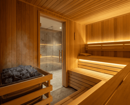 Sauna tipo clasica para B2B de Inbeca